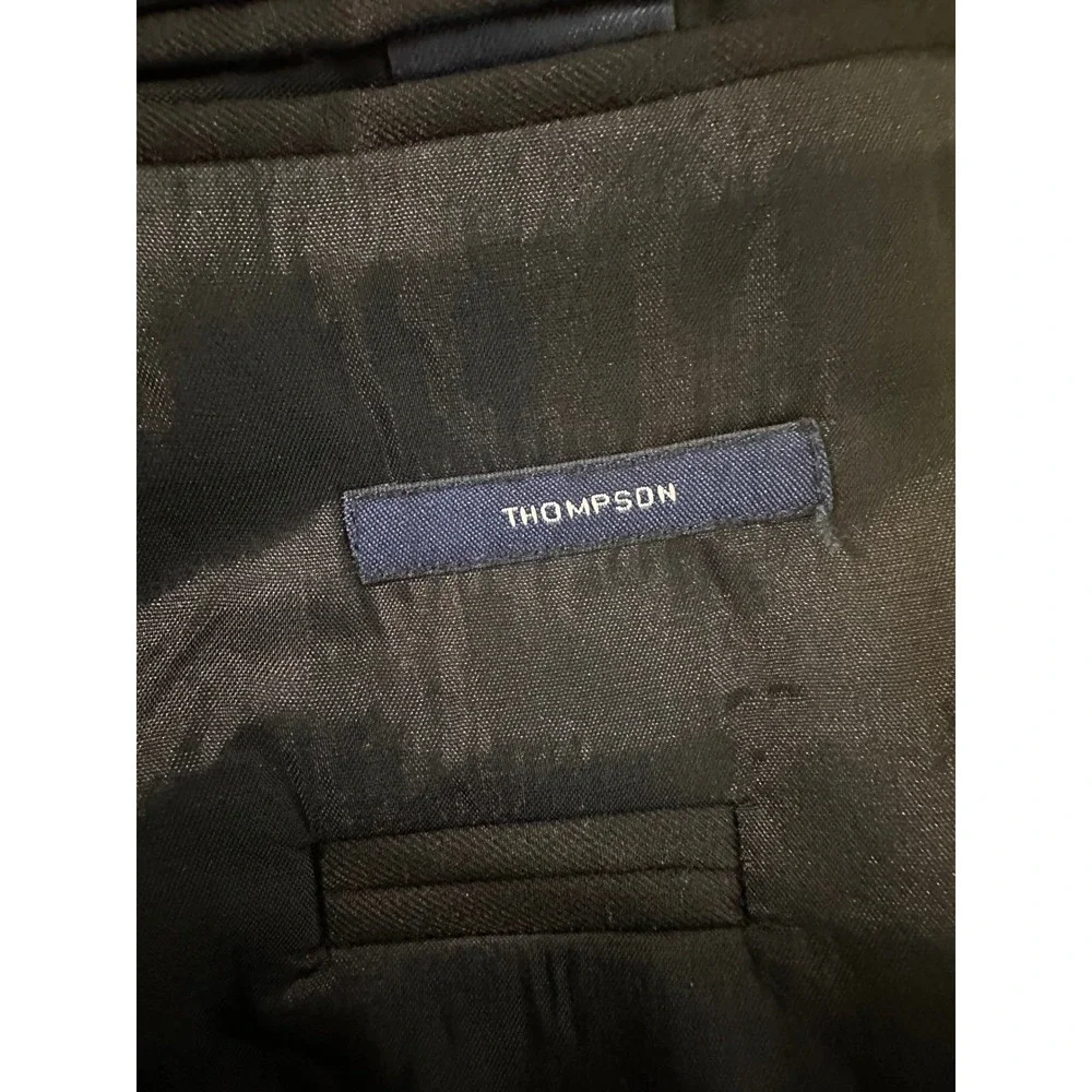 J.Crew Thompson Black Wool Blend Two Button Blazer‎ Sport Coat Mens 38R A1573